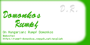 domonkos rumpf business card